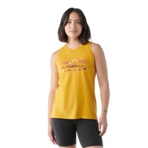 Smartwool Gold Mountain Moon Graphic Tank Top Medium